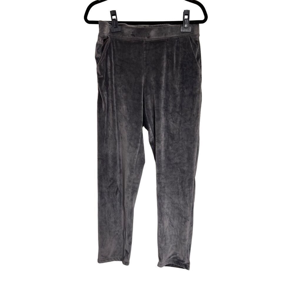 House of Harlow 1960 Stretchy Sweatpants Womens Size M Gray Velour Elastic Waist